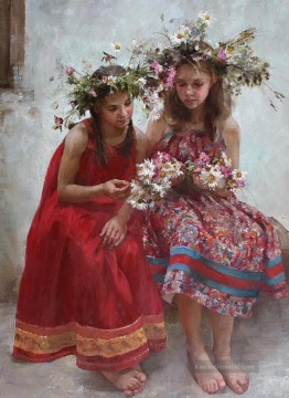 Recht kleines Mädchen NM Tadschikistan 30 Impressionist Ölgemälde